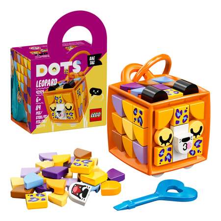 Конструктор LEGO DOTS Брелок Леопард блочный