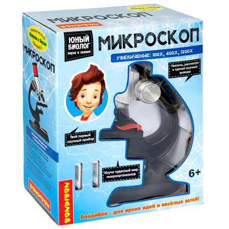Микроскоп Bondibon 100Х 400Х 1200Х с подсветкой