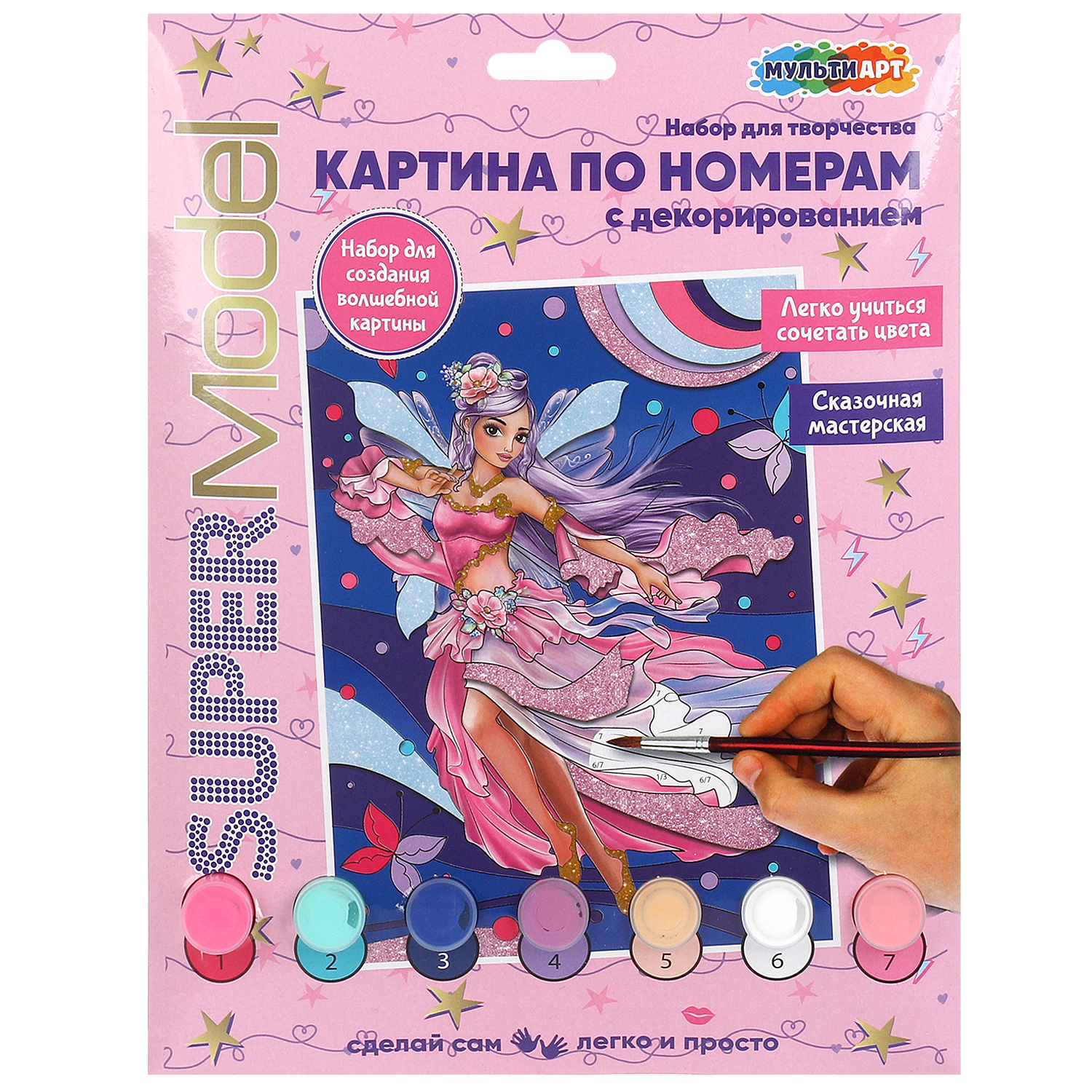 Картина по номерам Multiart Супермодель - фото 1