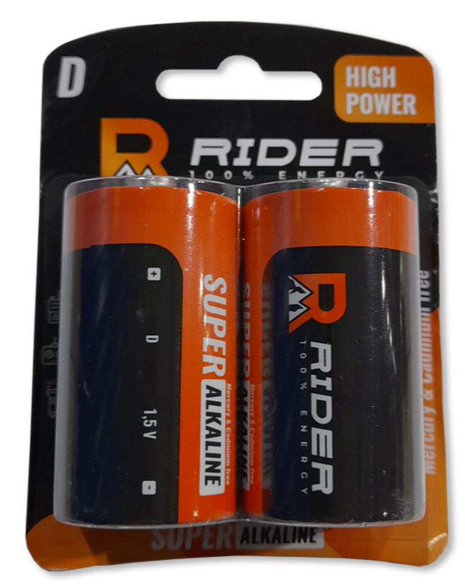 Батарейка Rider LR20-2BL - фото 1