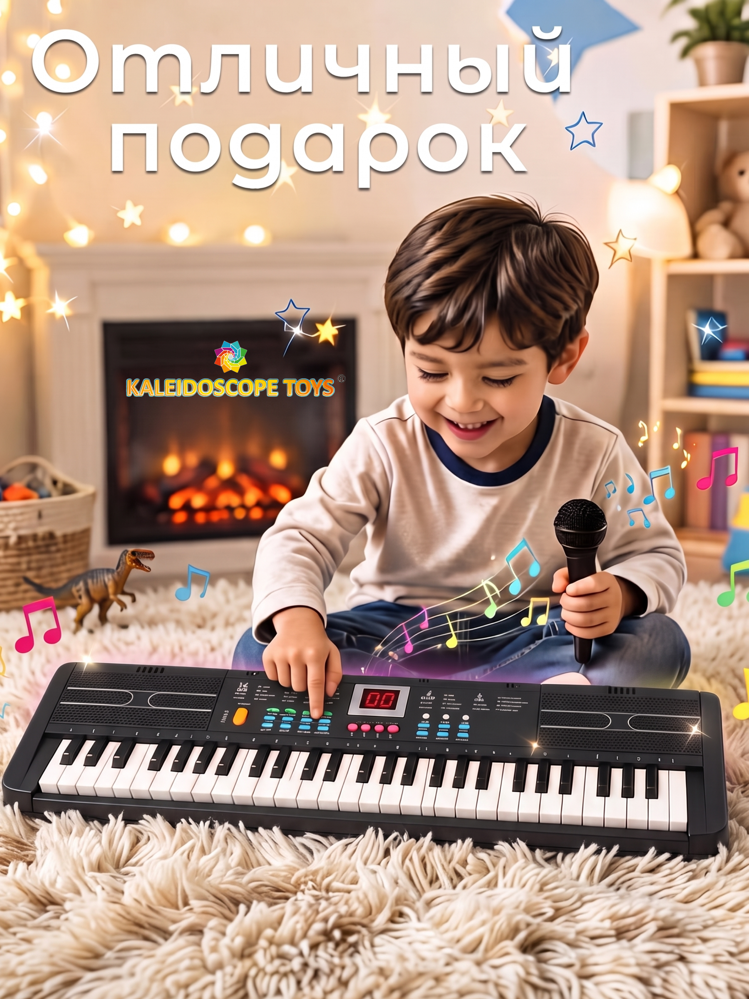 Игрушка музыкальная Kaleidoscope toys синтезатор - фото 8