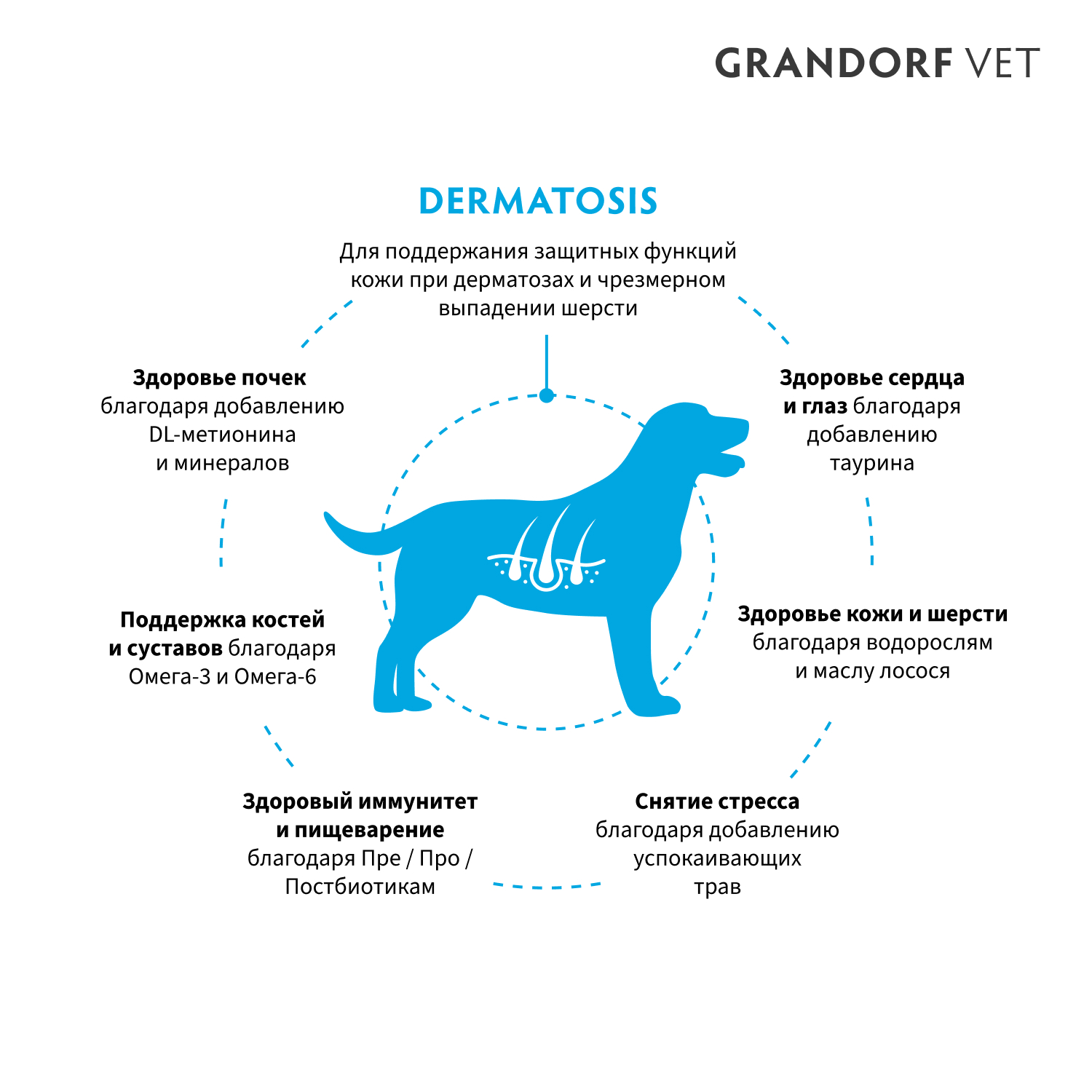 Корм для собак GRANDORF VETERINARY для собак с заболеваниями кожи 3кг - фото 6