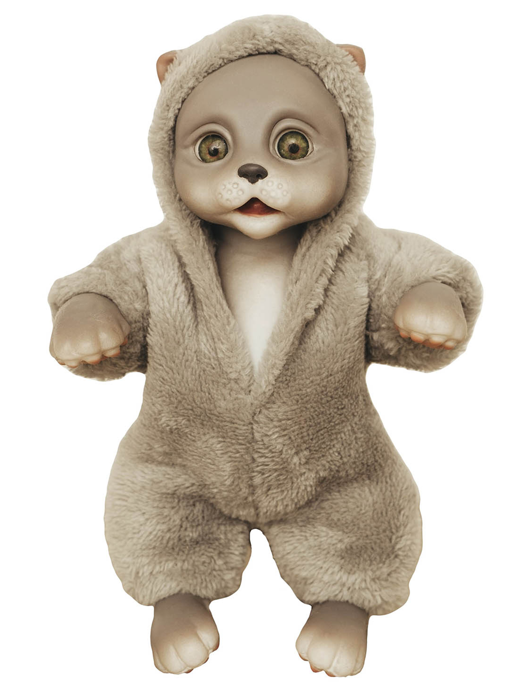 Кукла мини Magic Manufactory Magic Pets Кот реборн серый высота 19 см 4631175965861 - фото 4