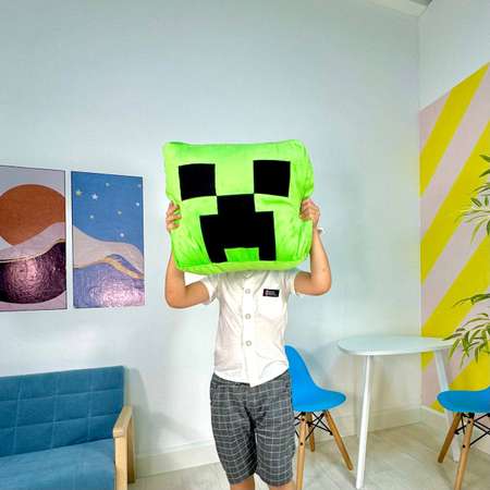 Мягкая игрушка-подушка UDiViSH Крипер Майнкрафт 35 см