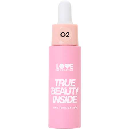 Тональный крем-тинт для лица Love Generation True Beauty inside тон 02 светлый бежевый