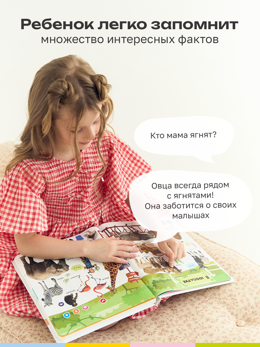 Говорящая книжка BertToys большая нажималка я и мир вокруг - фото 7