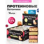 Протеиновые батончики без сахара Japan Formula ассорти 4 вкуса