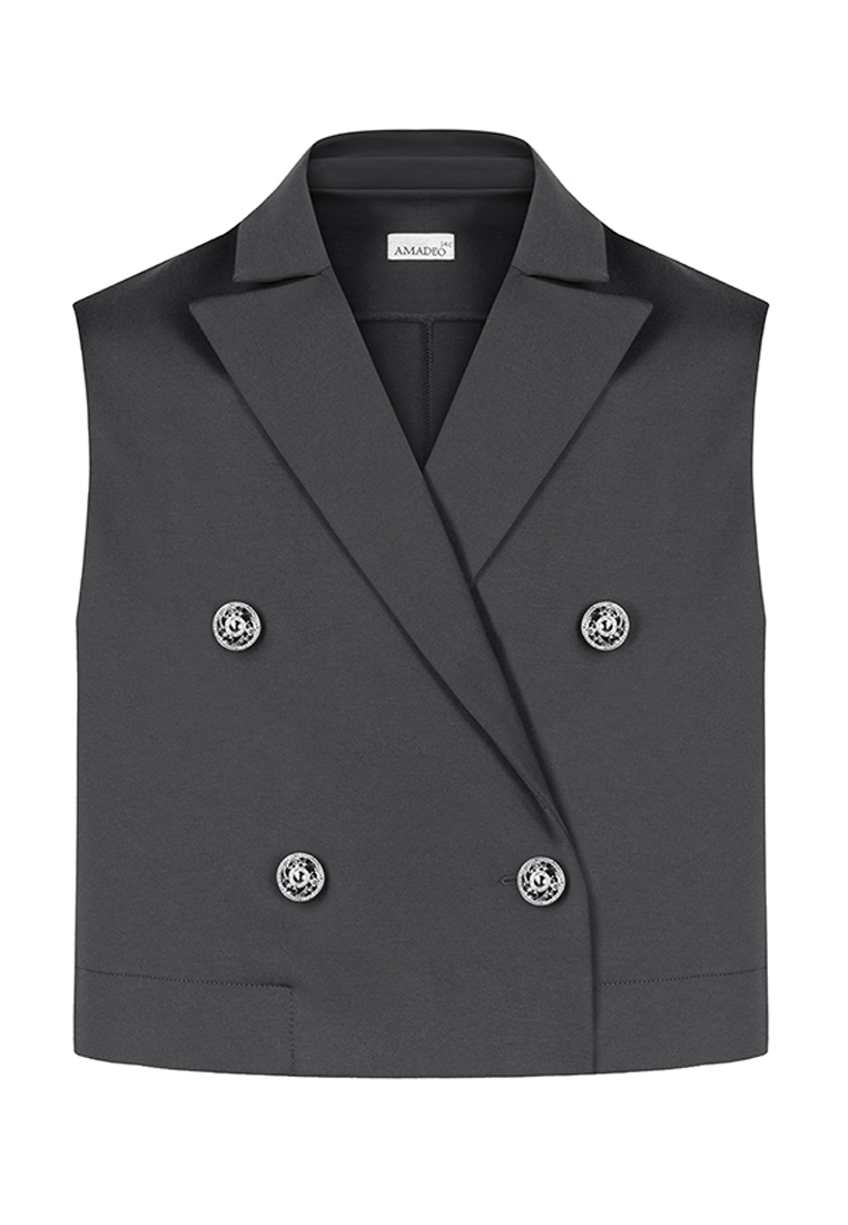Жилет Stylish AMADEO AV-1086-серый - фото 1