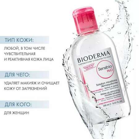 Мицеллярная вода Bioderma Sensibio 250 мл