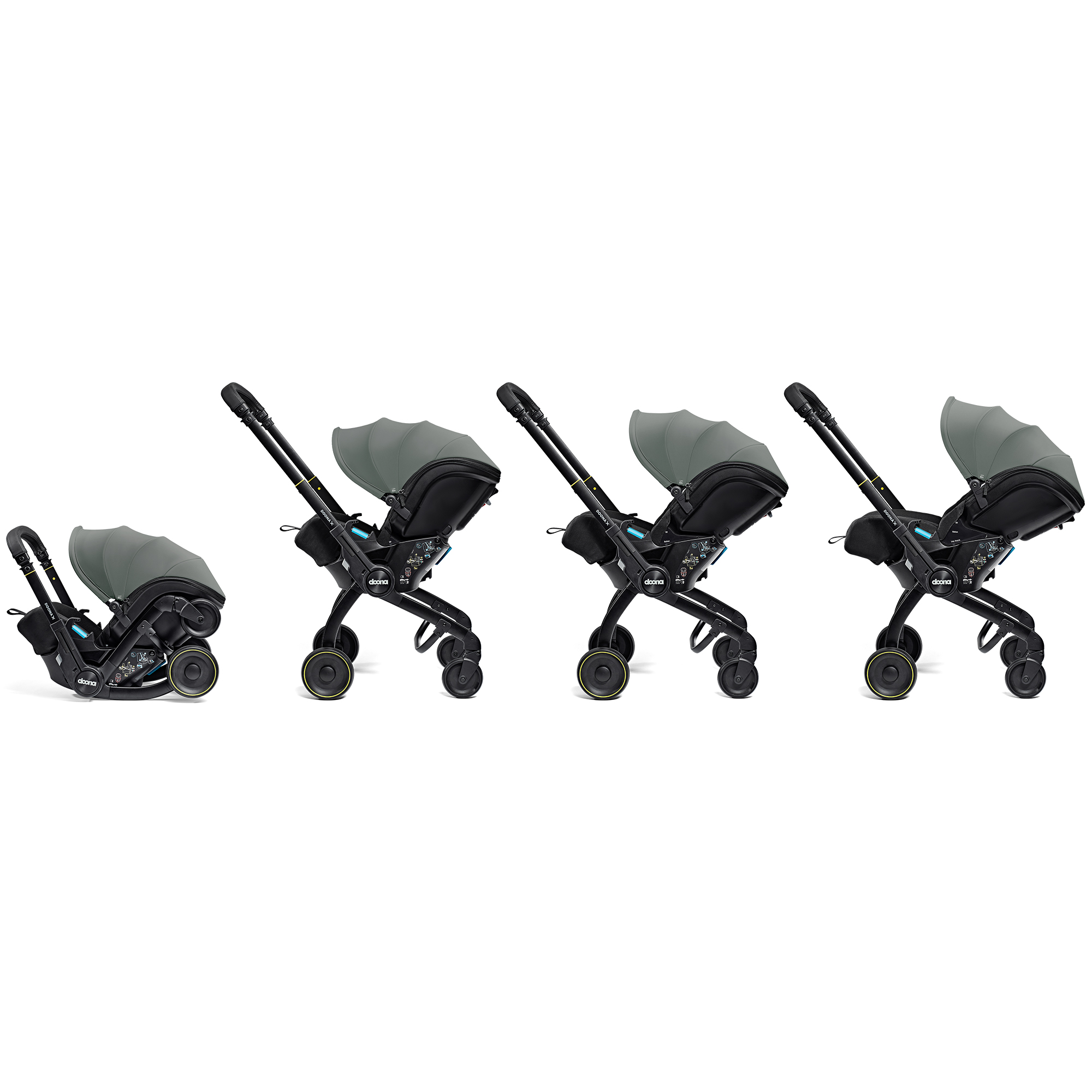 Автокресло Doona Doona X, цвет: Slate Green Isofix 0 (0 -13 кг) серый - фото 15