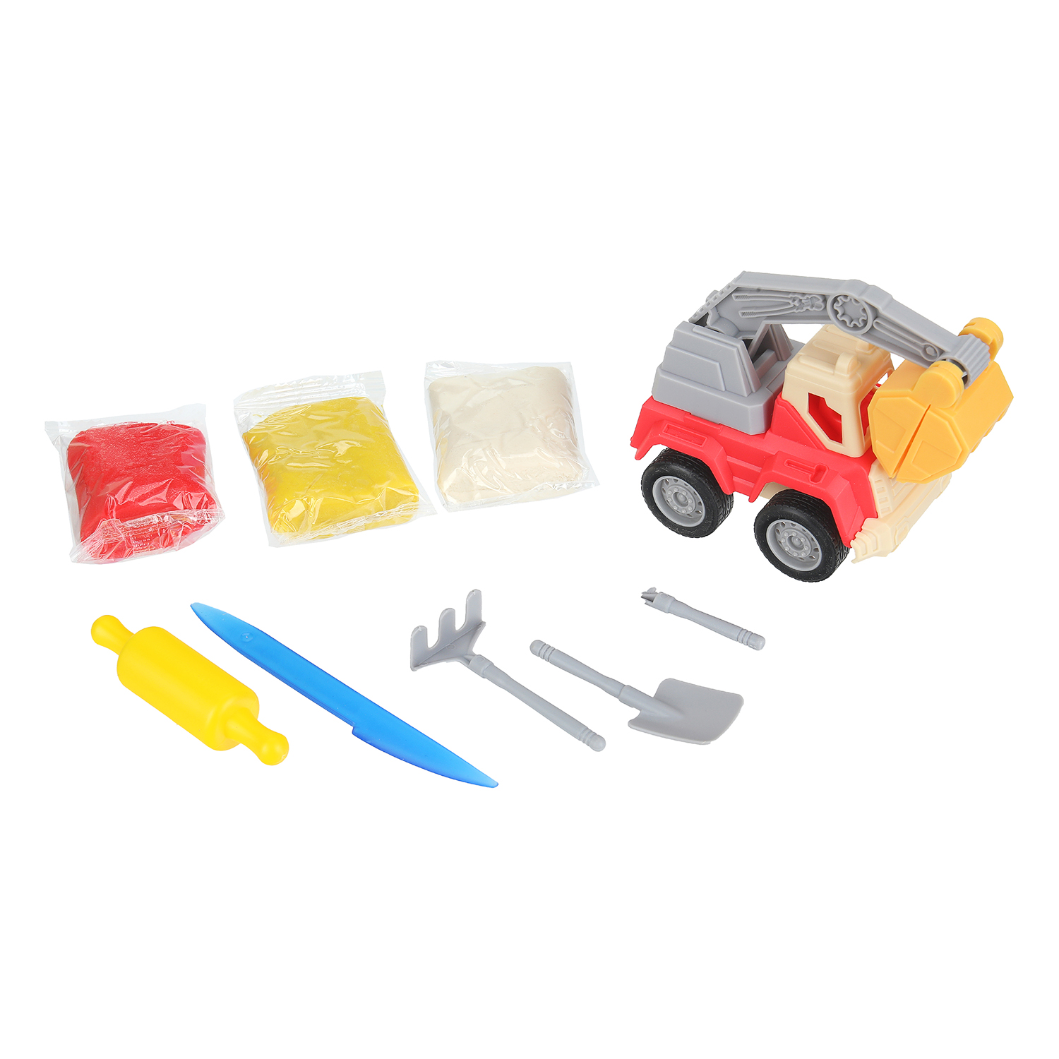 Масса для лепки Multiart Экскаватор 3 цв. - фото 2