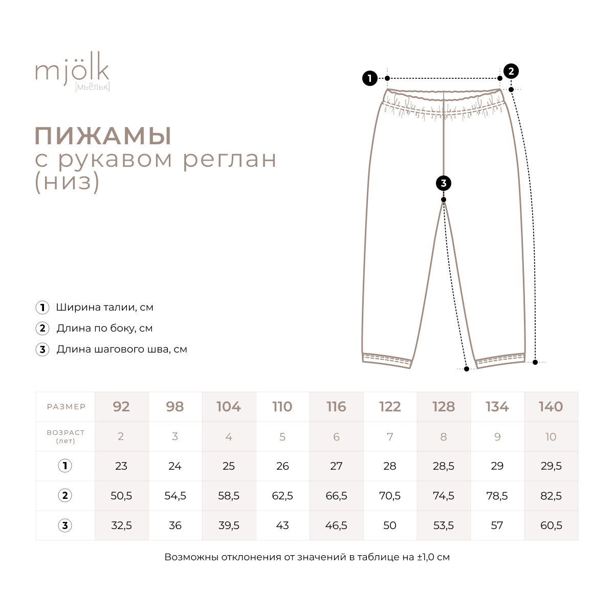 Пижама Mjolk 9092493 - фото 5