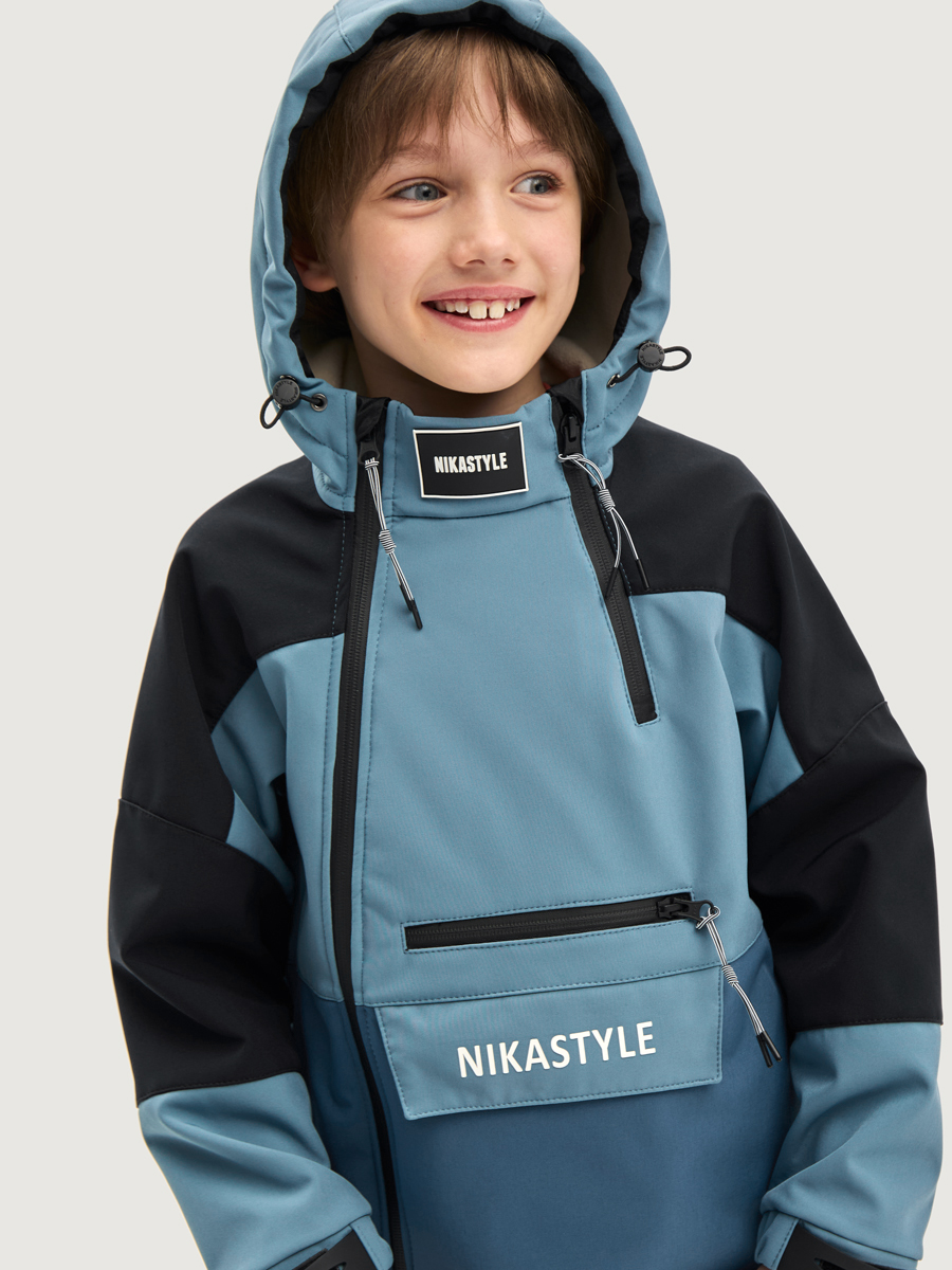 Ветровка NIKASTYLE 4л18125 мох/деним - фото 5
