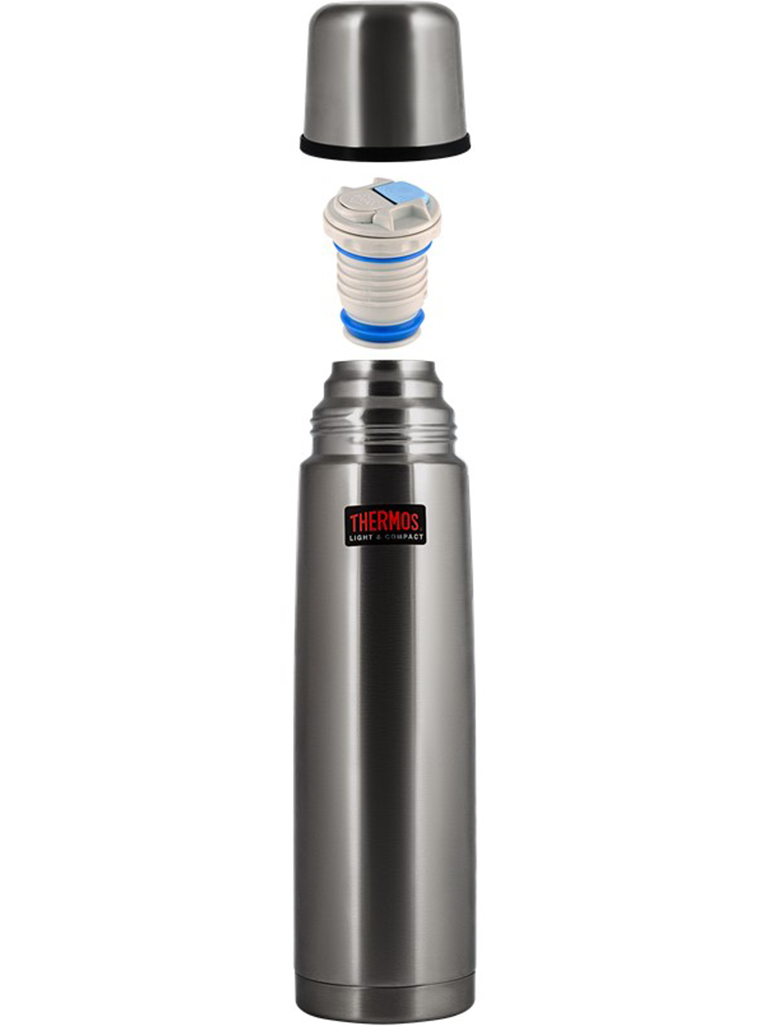 Термос для чая кофе 500 мл THERMOS FBB-500 серый – нержавеющая сталь герметичный тепло/холод 12/24 часа - фото 10