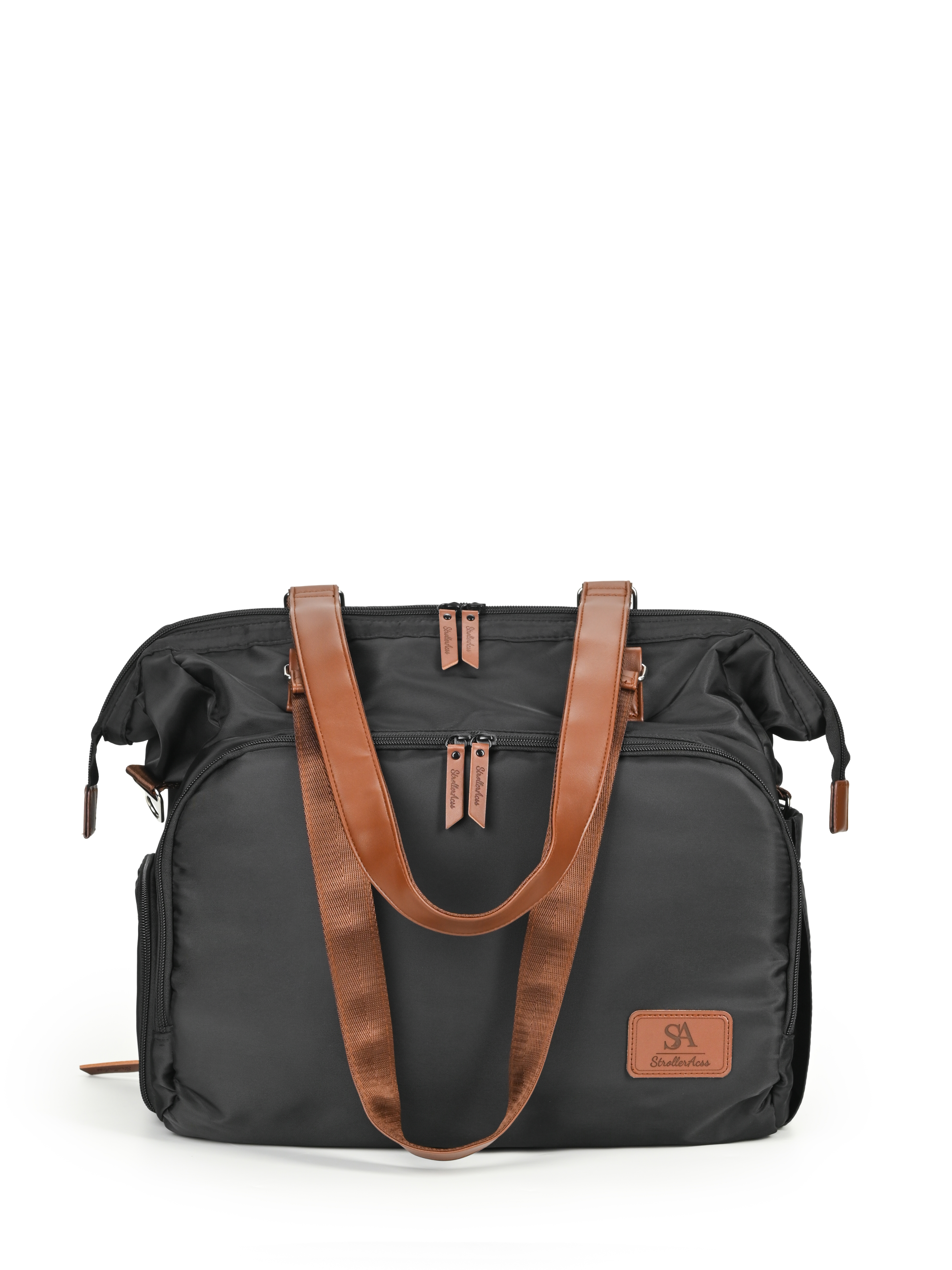 Сумка на ручку коляски StrollerAcss Сумка для мамы и малыша SA1/Черный - фото 17