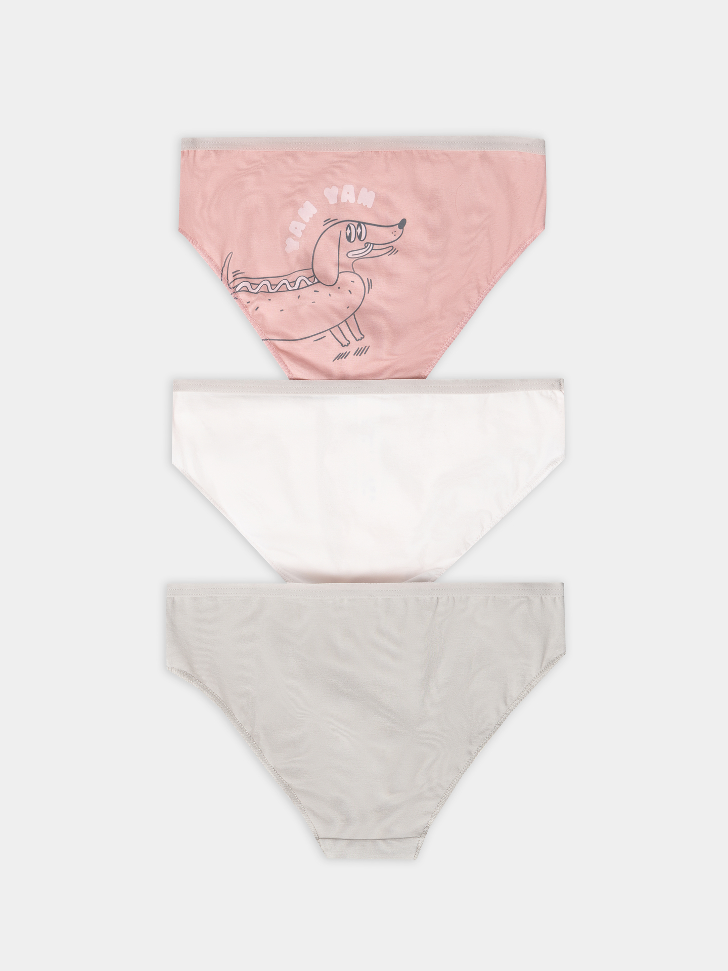 Трусы 3 шт Mark Formelle (Марк Формэль) 417742-3/св.розовый +печать1 - фото 2