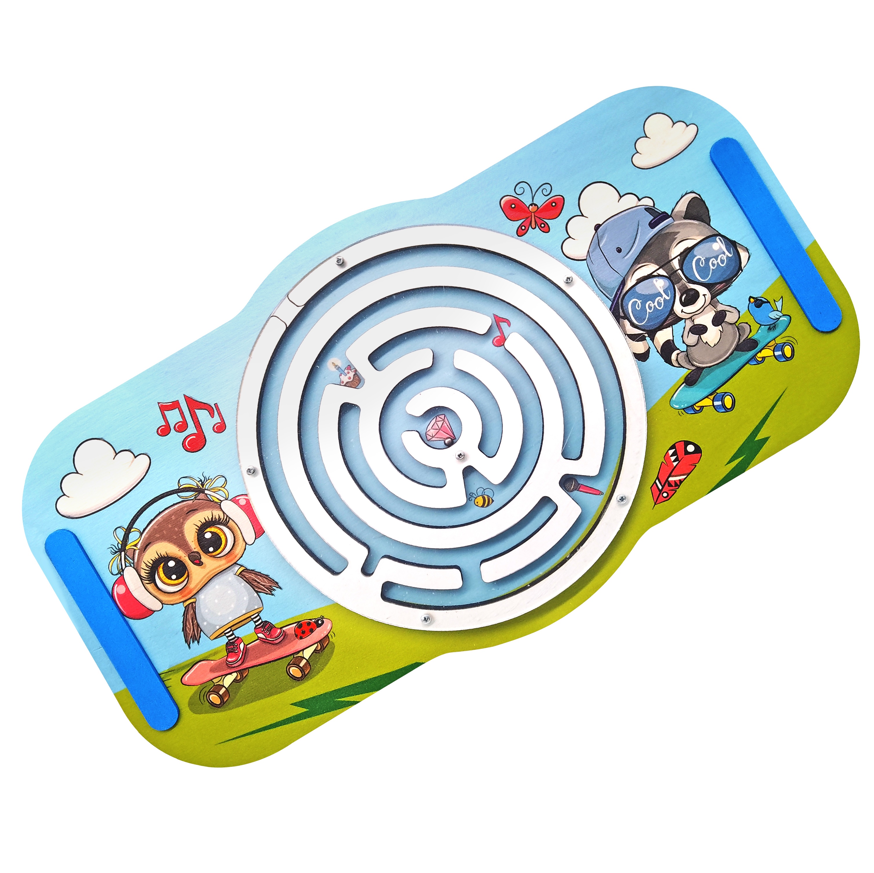 Балансборд с лабиринтом. Совушка и Енот" арт.8947 - фото 2