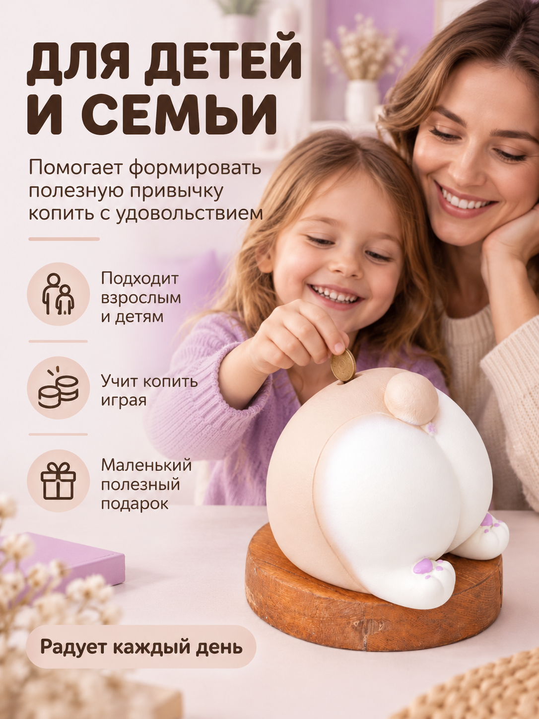 Копилка для денег iLikeGift для монет и купюр - фото 4