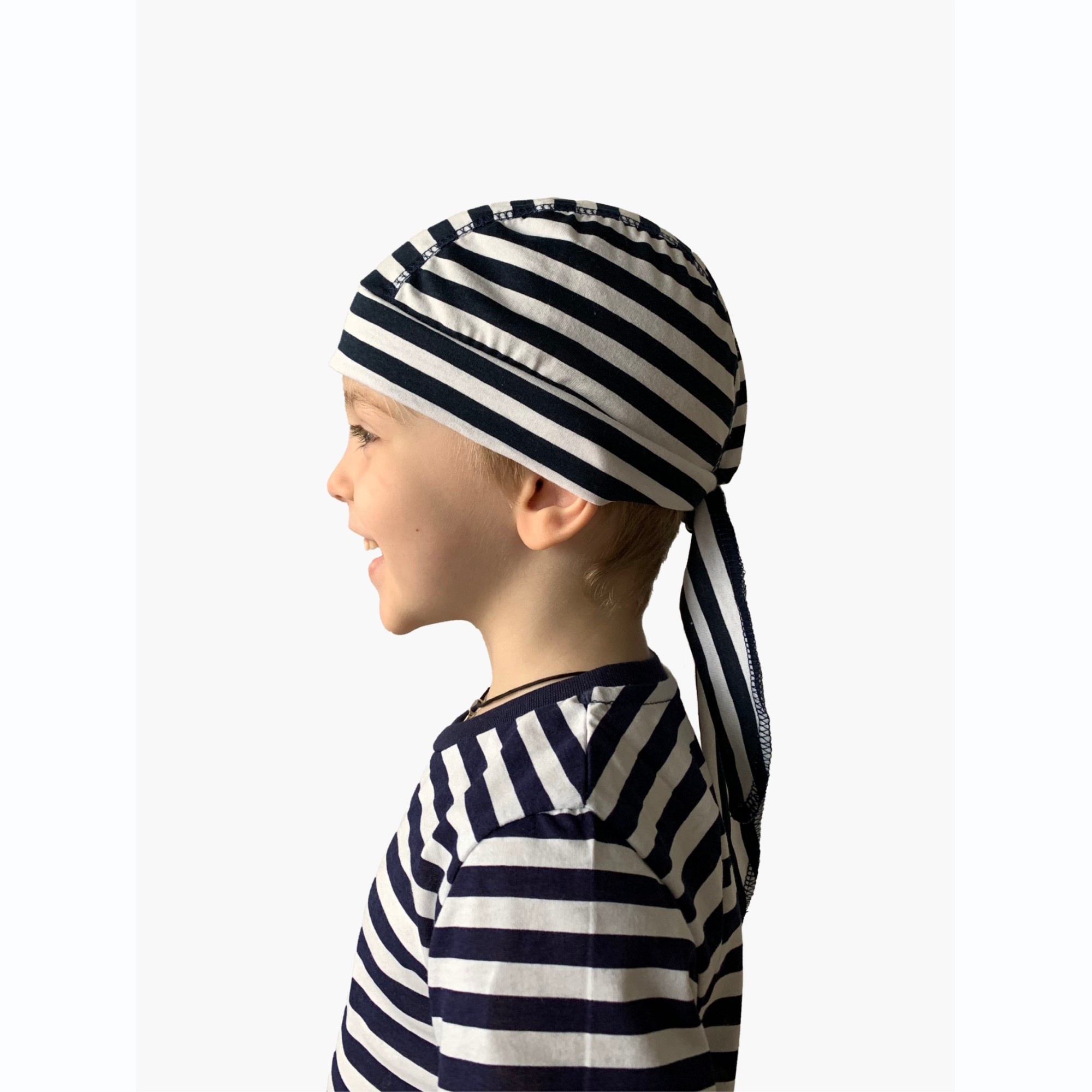 Бандана KiMMi co К-1408033т т.синяя_полоска - фото 6