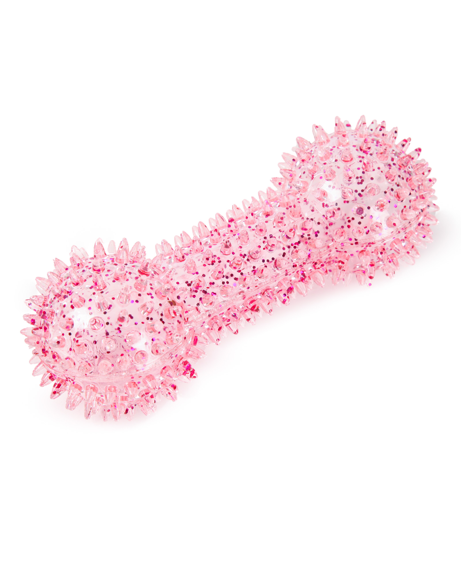 Игрушка для собак Barbaks Массажная кость Кругляш Розовая 15.5см - фото 1