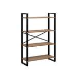 Стеллаж Leset Стилвуд 134 Черный/Дуб крафт золотой