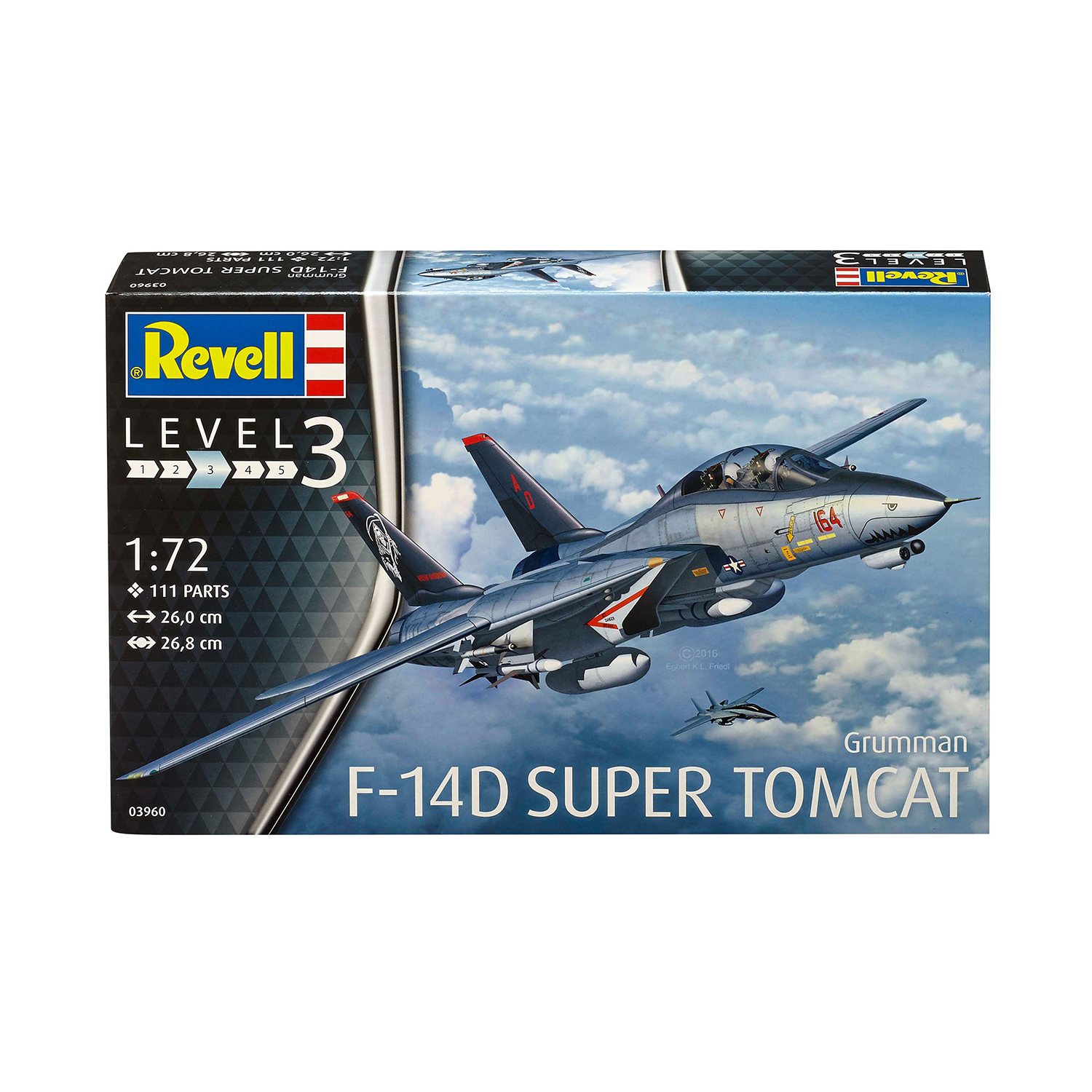 Сборная модель Revell Палубный истребитель Грумман F-14D Super Tomcat 03960 - фото 1