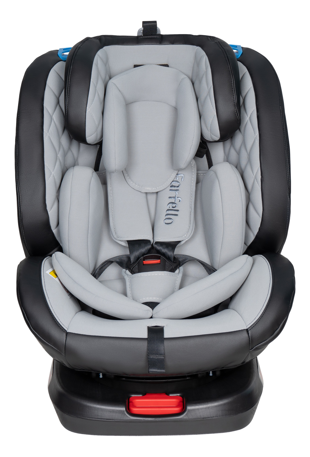 Автокресло Farfello YB102A Isofix 0+/1/2/3 (0-36 кг) серый - фото 9