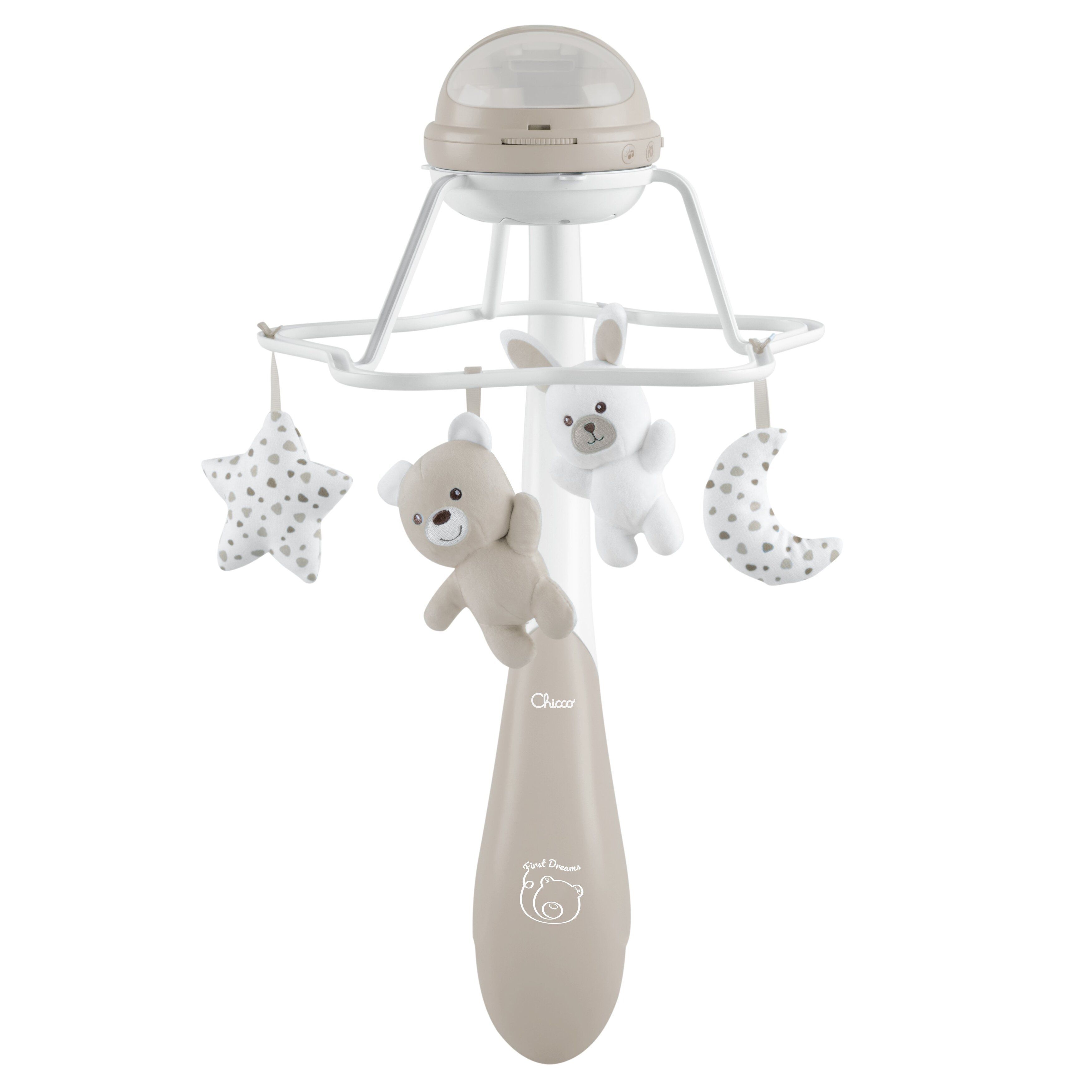 Мобиль Chicco Радуга 3 в 1 бежевый - фото 4