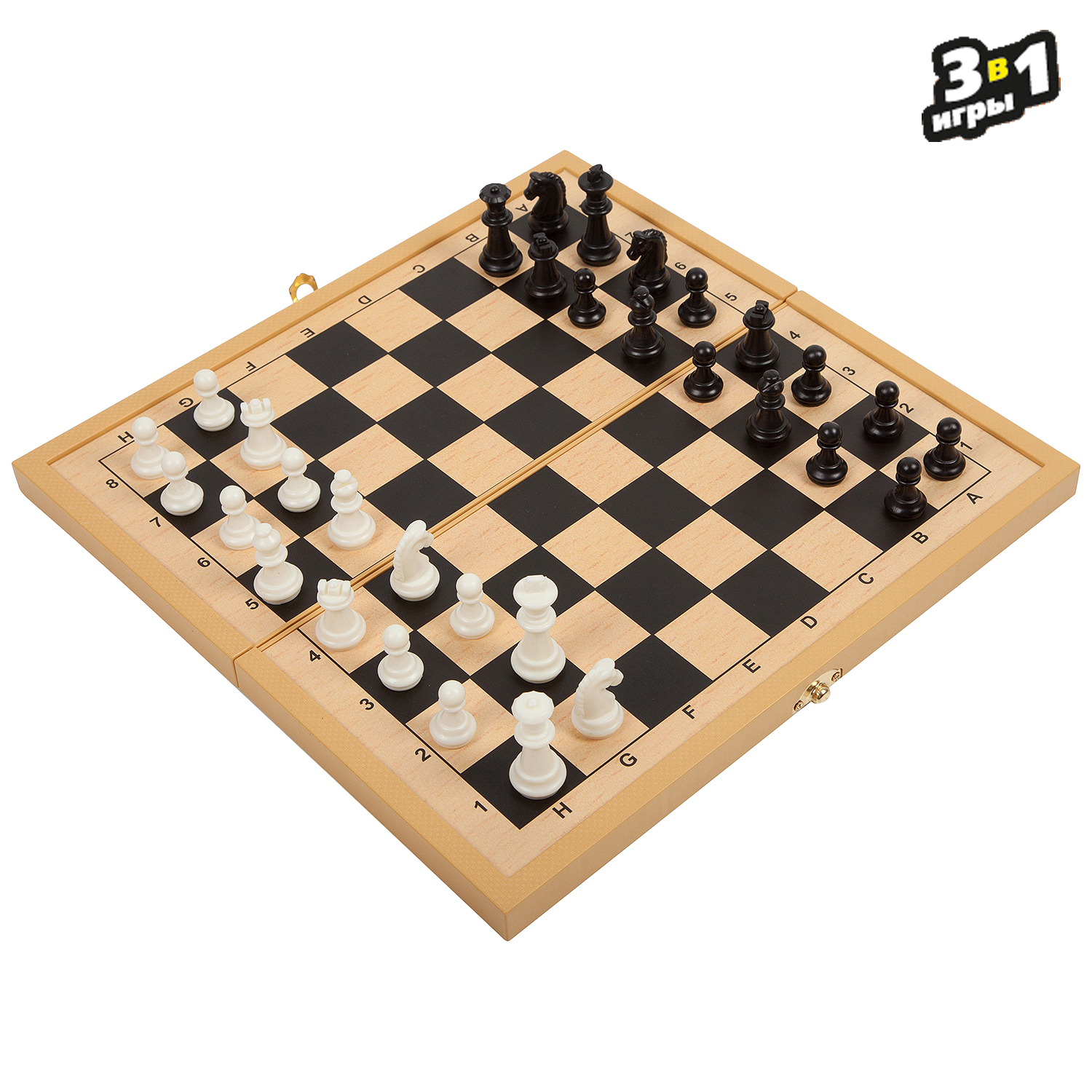 Настольная игра Bondibon 5+ Шахматы, шашки, нарды - фото 7