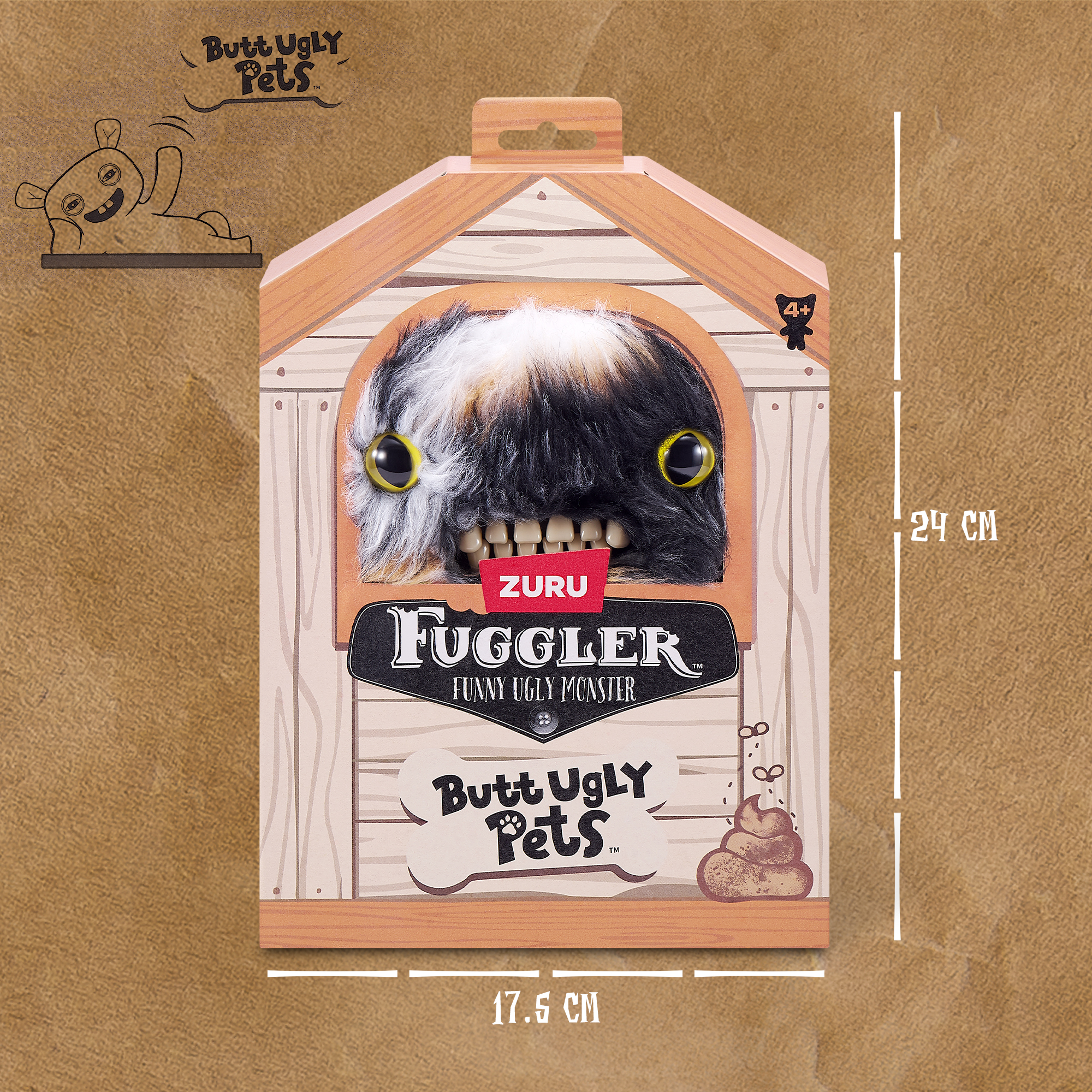 Мягкая игрушка FUGGLER котик Кот Калико Милашки-питомцы 24 см - фото 3