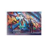 Альбом Prof-Press На фоне граффити А4 40 лист. в ассортименте