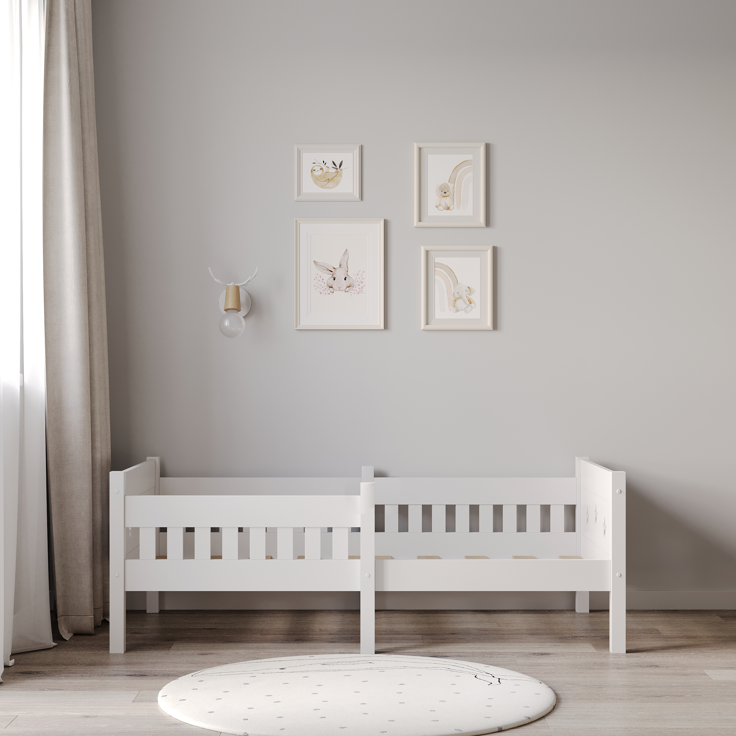 Детская кровать Moms charm с бортиком 160 на 80 см от 2 лет - фото 5