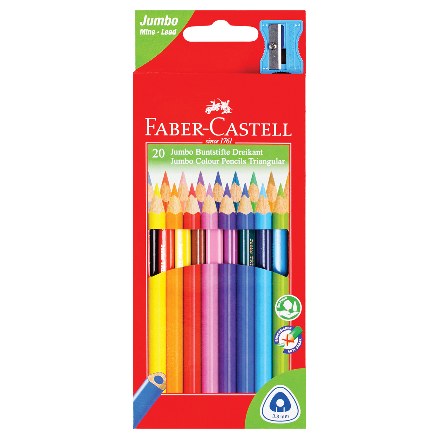 Карандаши цветные Faber Castell 20 шт. - фото 1