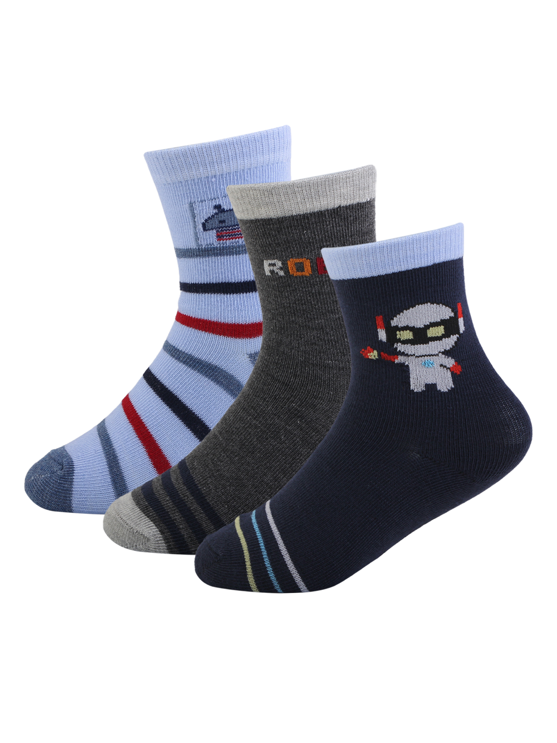 Носки 3 пары Little Mania ZW-C202-3MIX - фото 1