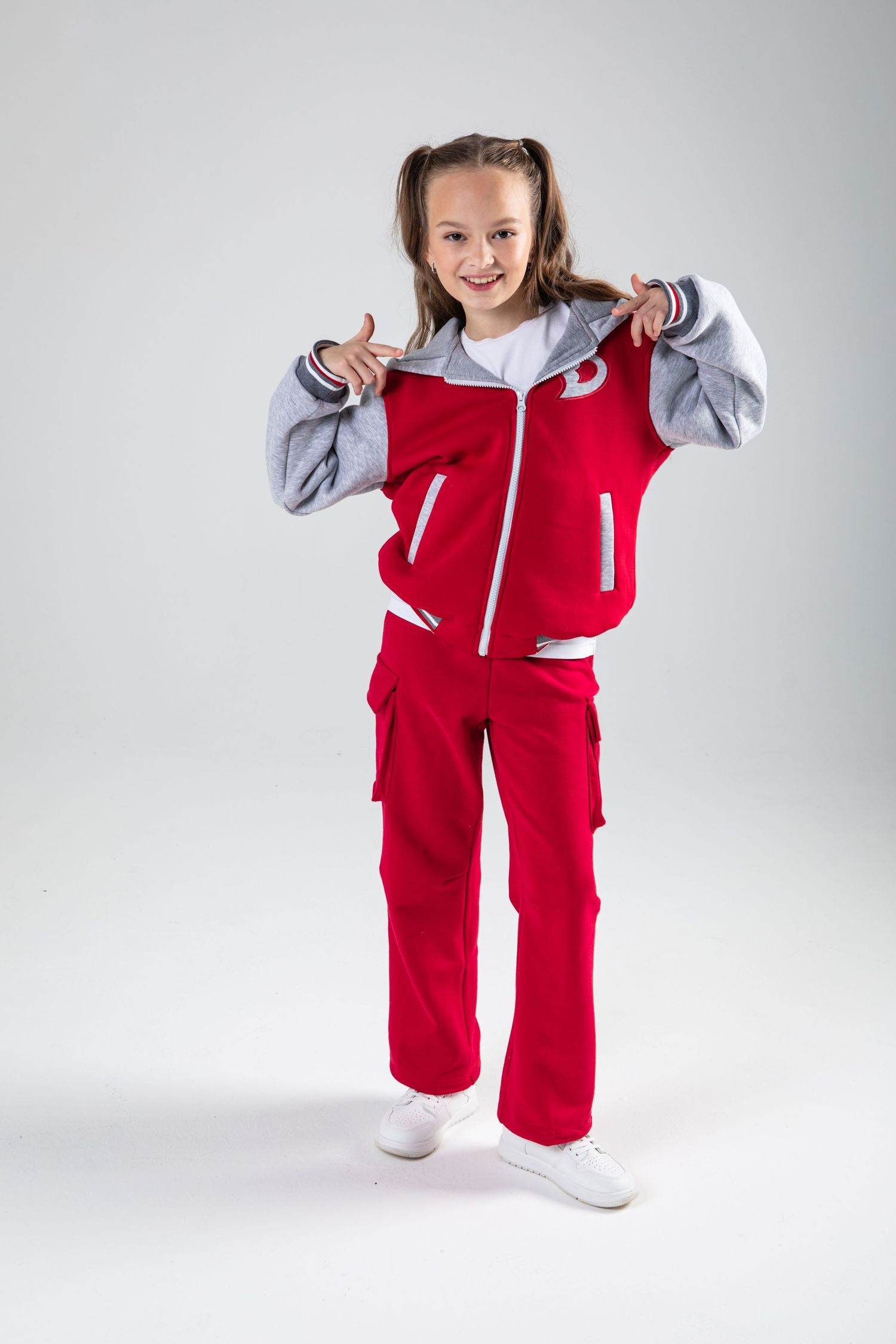 Бомбер БарDuck bd_bomber_greyred - фото 2