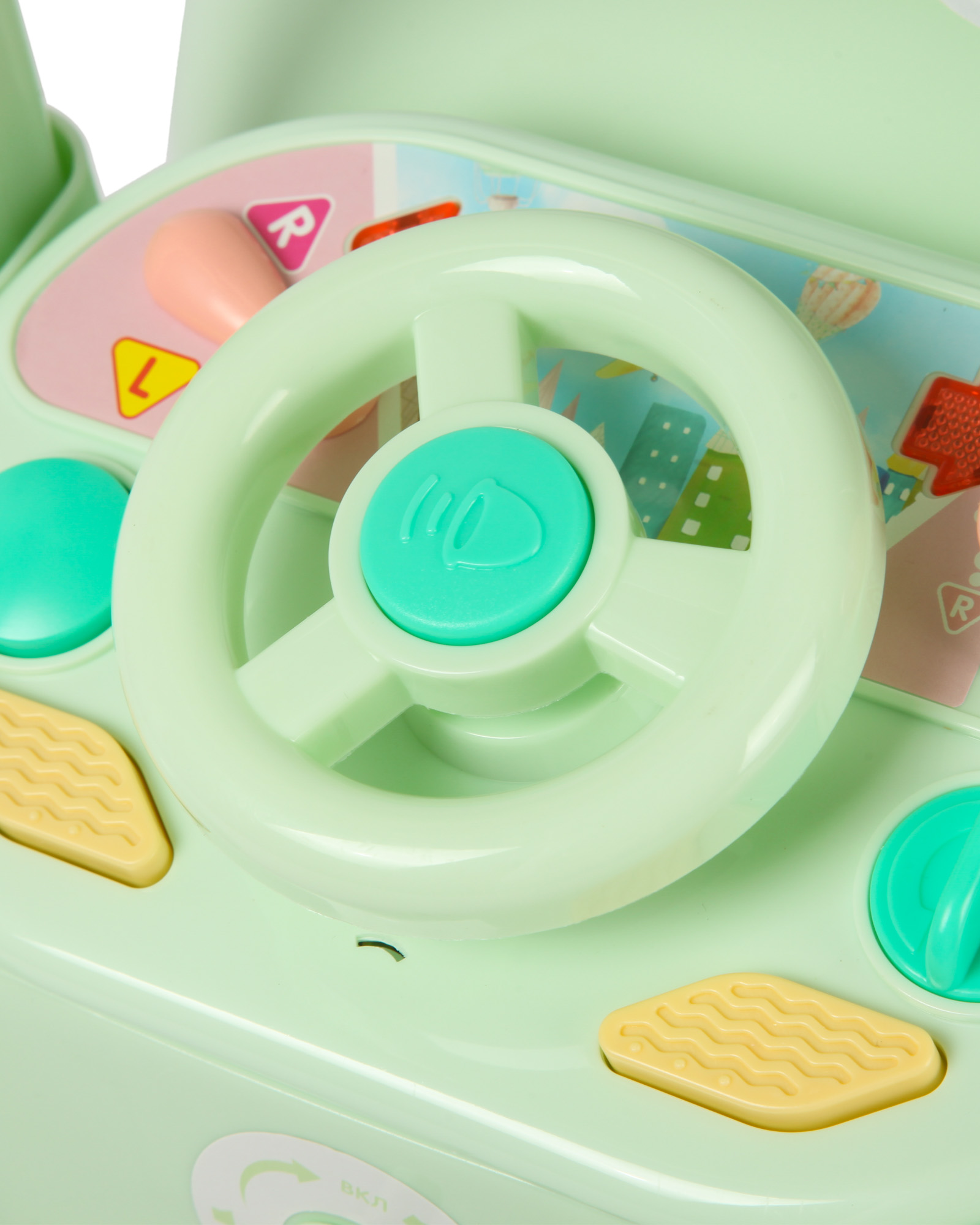 Каталка BabyGo вертолет зеленый - фото 6