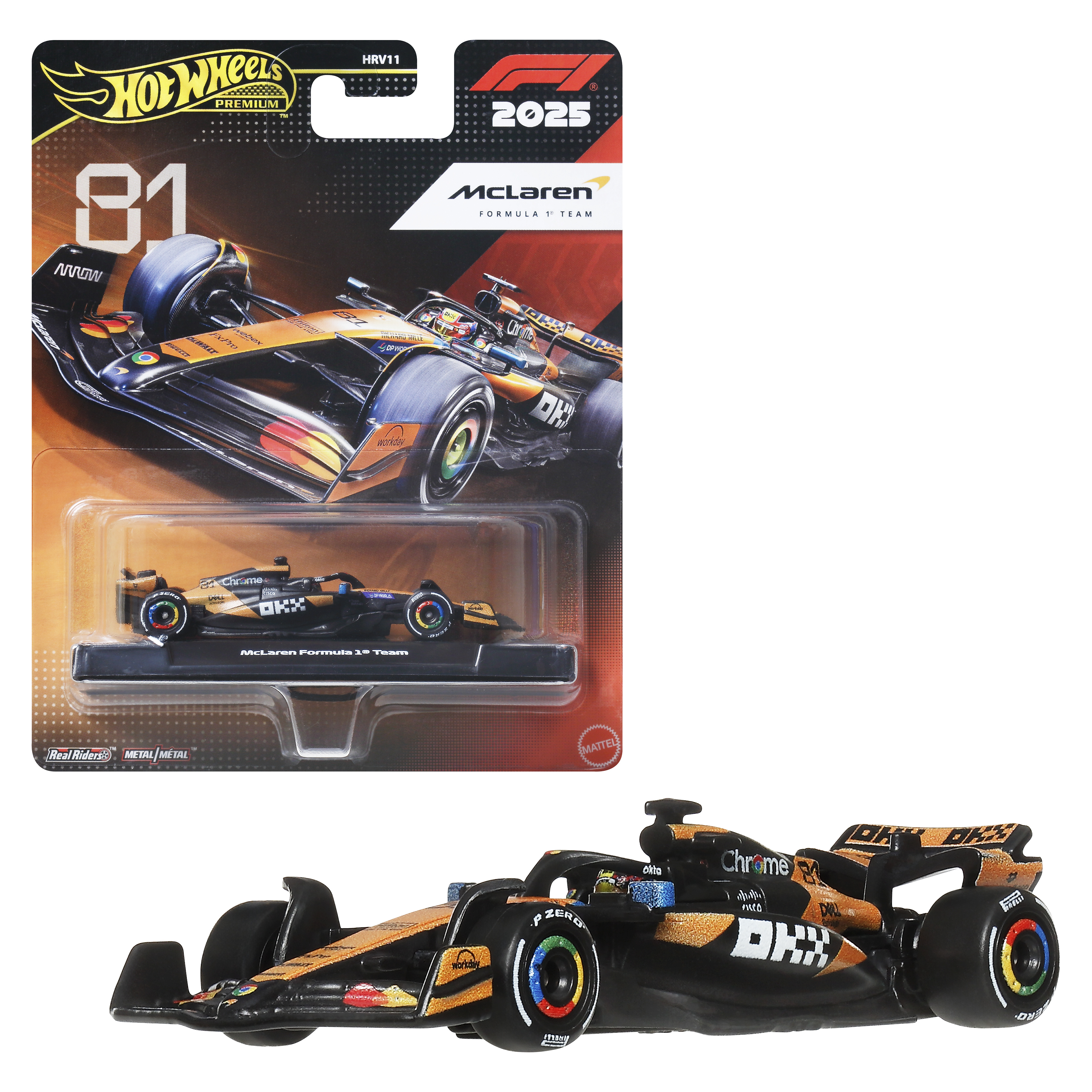 Автомобиль Hot Wheels F1 McLaren Piastri 1:64 JKD81 - фото 6