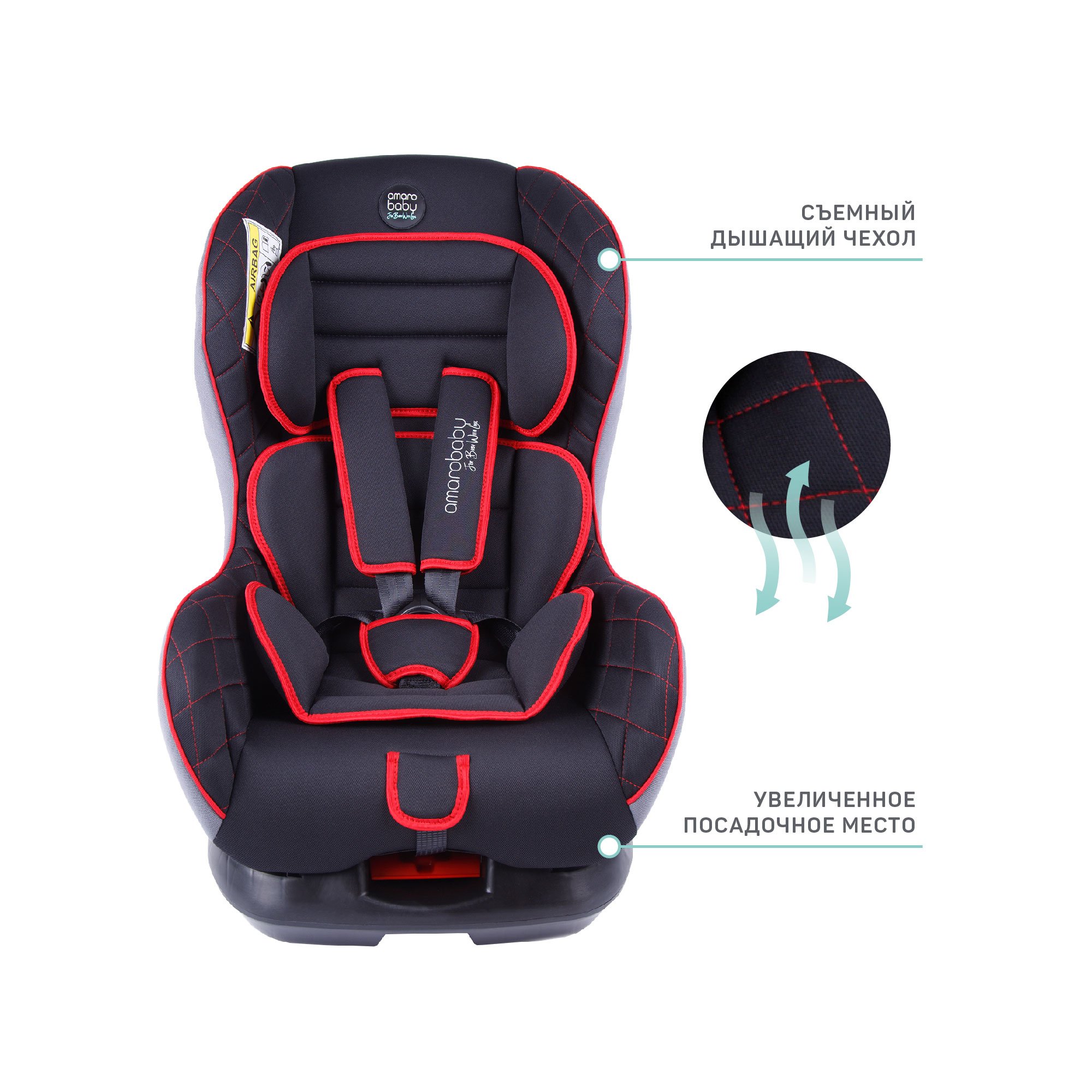 Автокресло Amarobaby Safety 0+/1 (0-18 кг) - фото 6