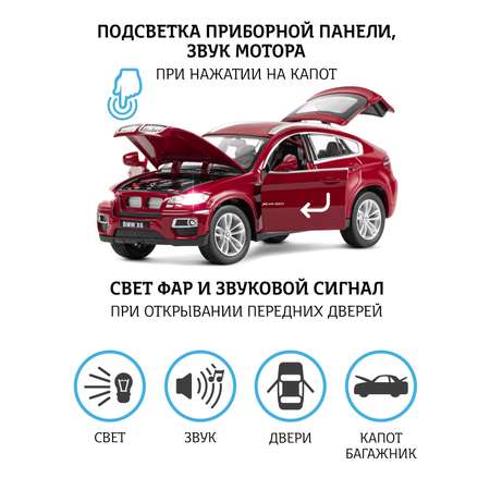 Внедорожник АВТОпанорама BMW X6 1:26