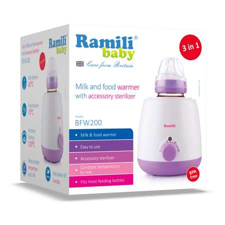 Подогреватель Ramili Универсальный 3 в 1 с функцией стерилизации BFW200