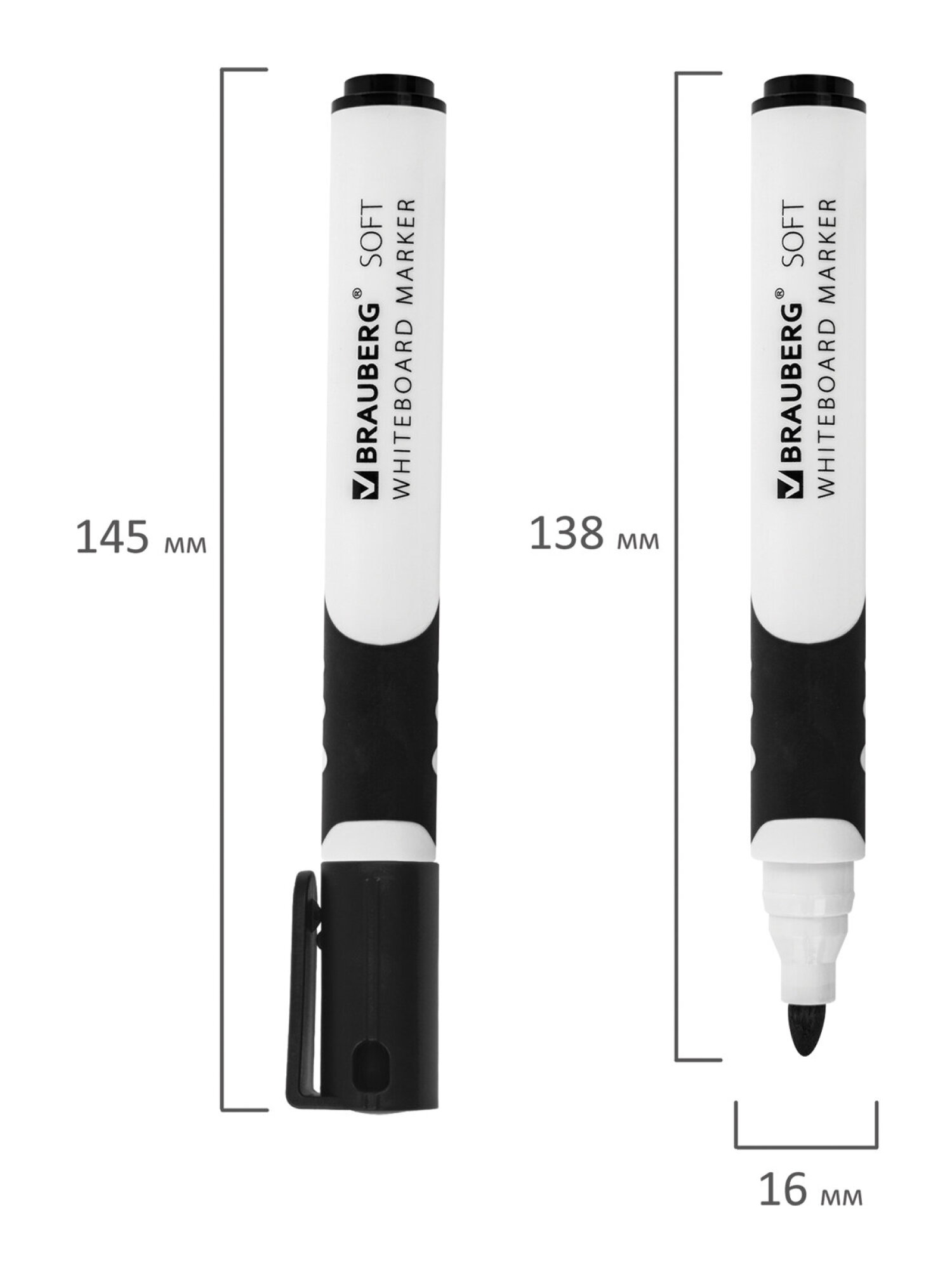 Маркеры Brauberg 4 шт. - фото 18