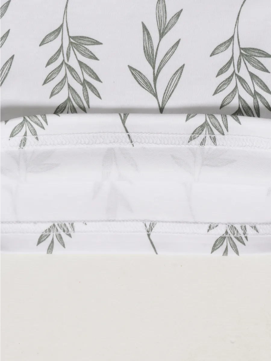 Футболка 3 шт Супер Пупс нбр/3пр/футб/хакиветочкилисточки - фото 14