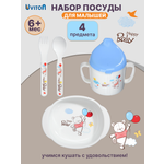 Набор посуды Uviton Синий 4 предм.
