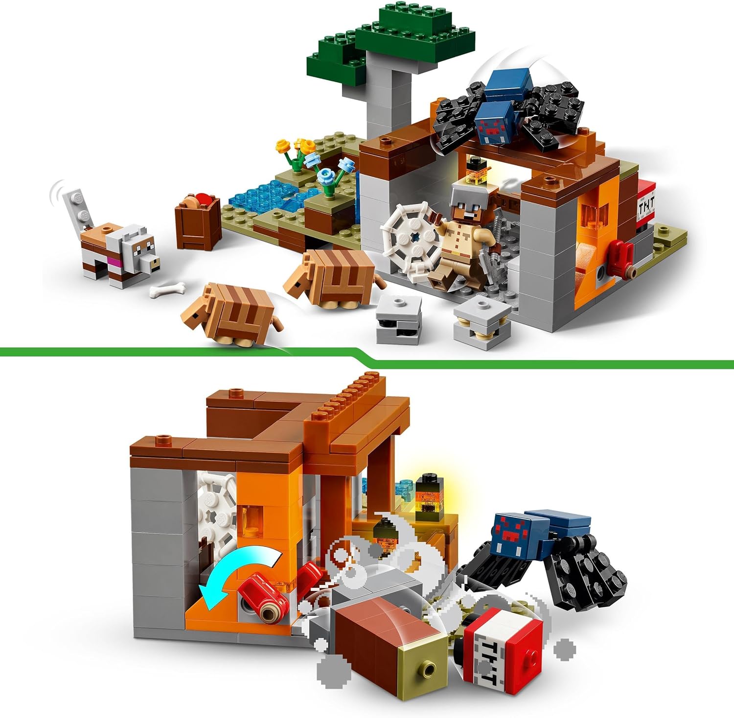 Конструктор LEGO Minecraft Экспедиция рудник Броненосец 247 дет. - фото 3