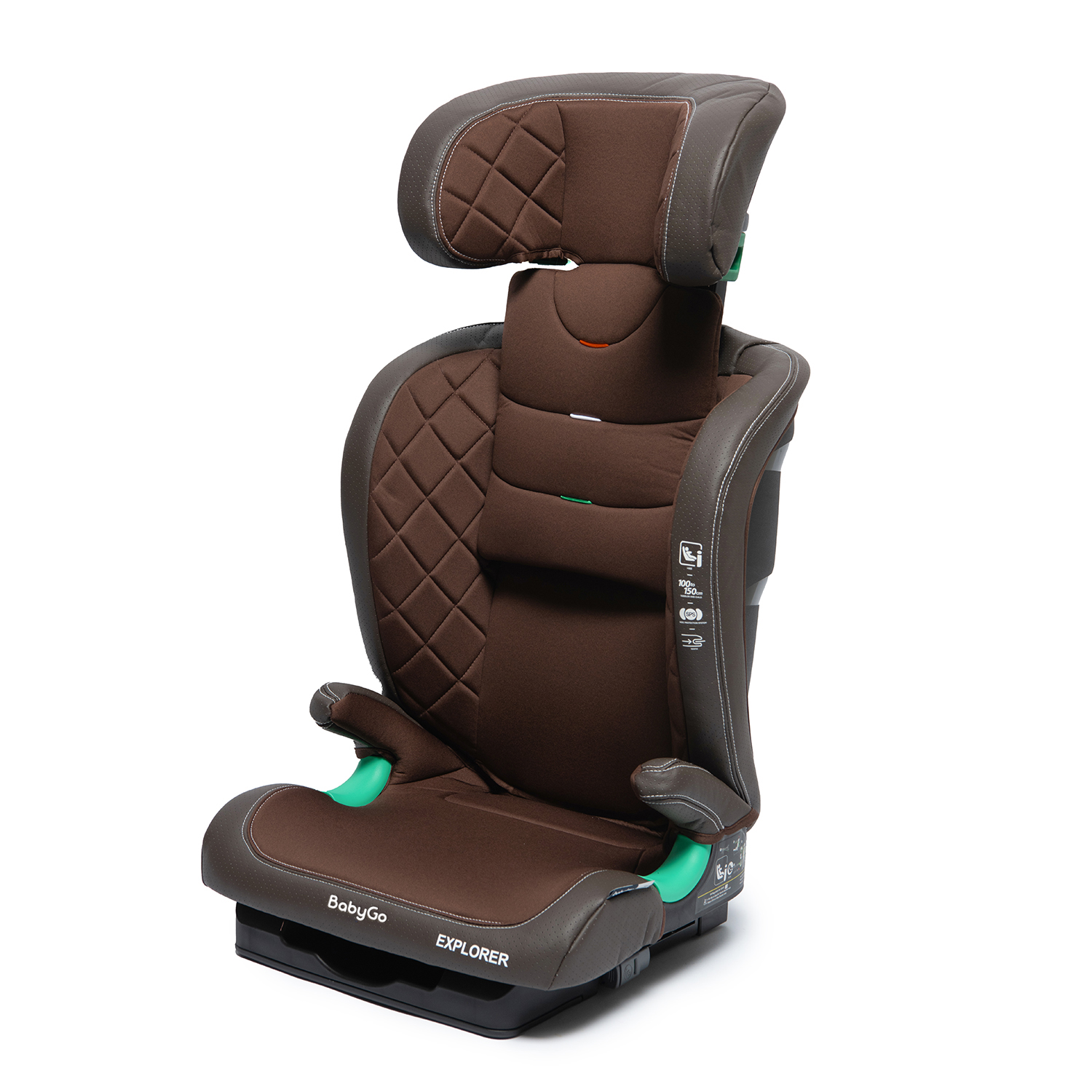 Автокресло BabyGo Explorer New Isofix 2/3 (15-36 кг) коричневый - фото 13