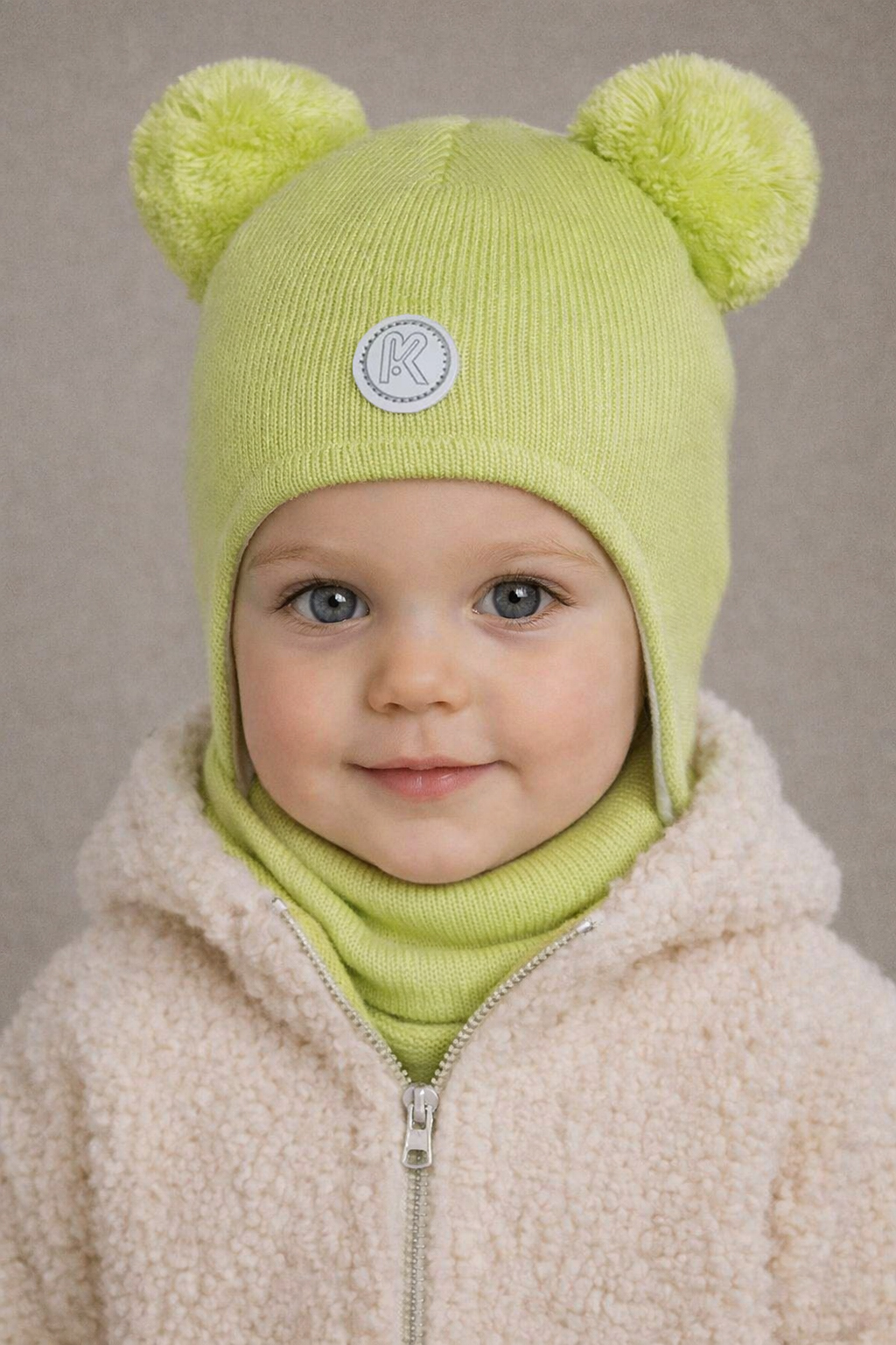 Шапка и снуд ПриКиндер U-Sp22529 Цвет: Зеленый - фото 1