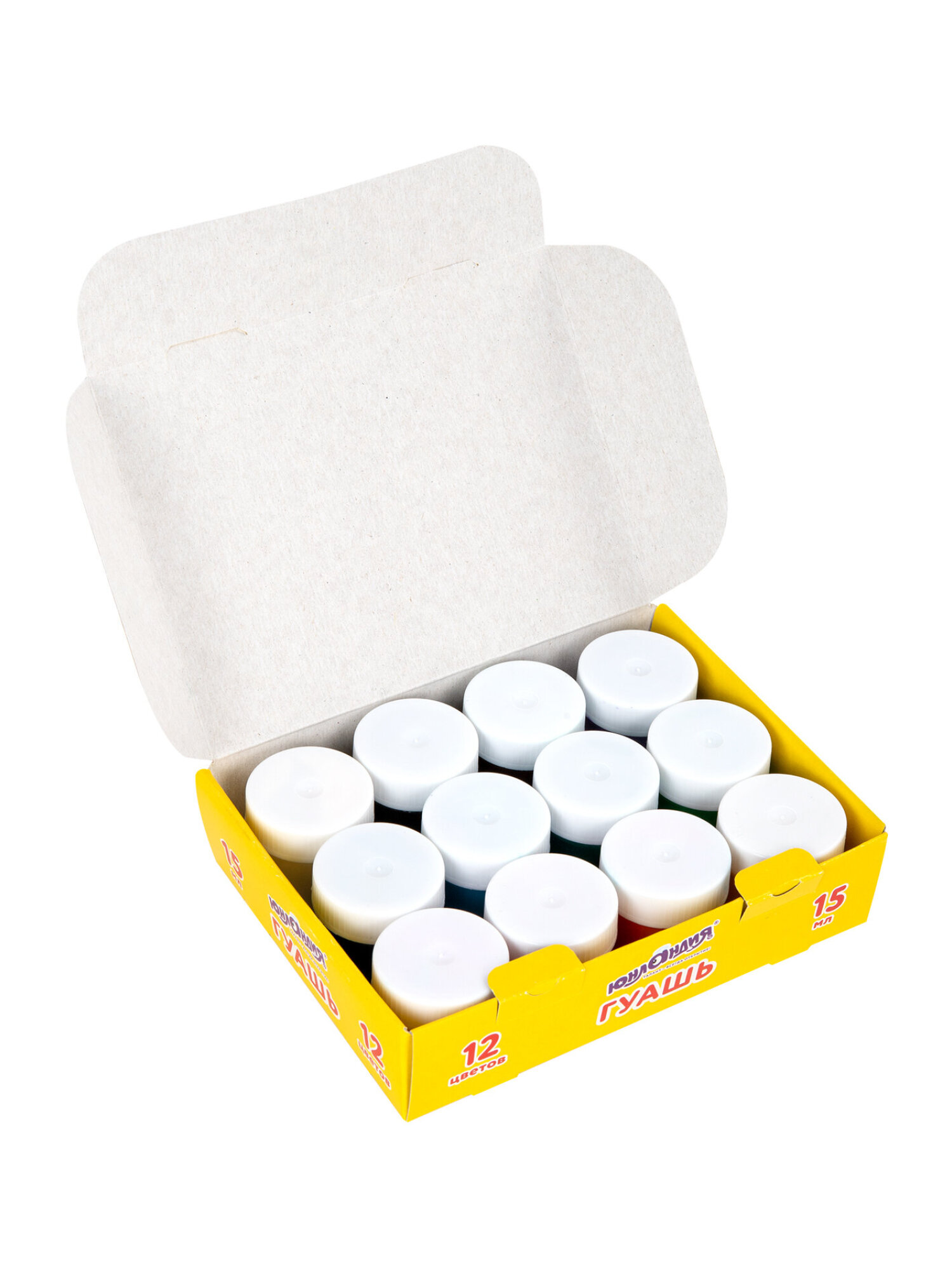 Краски гуашь Юнландия 12 цв. - фото 7