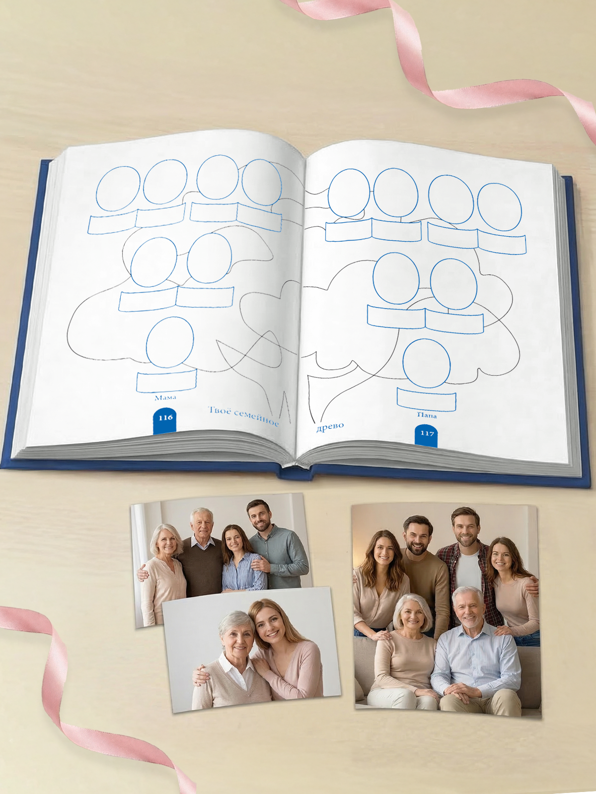 Книга-анкета Проф-Пресс дневник воспоминаний Твоя история бабушка - фото 6