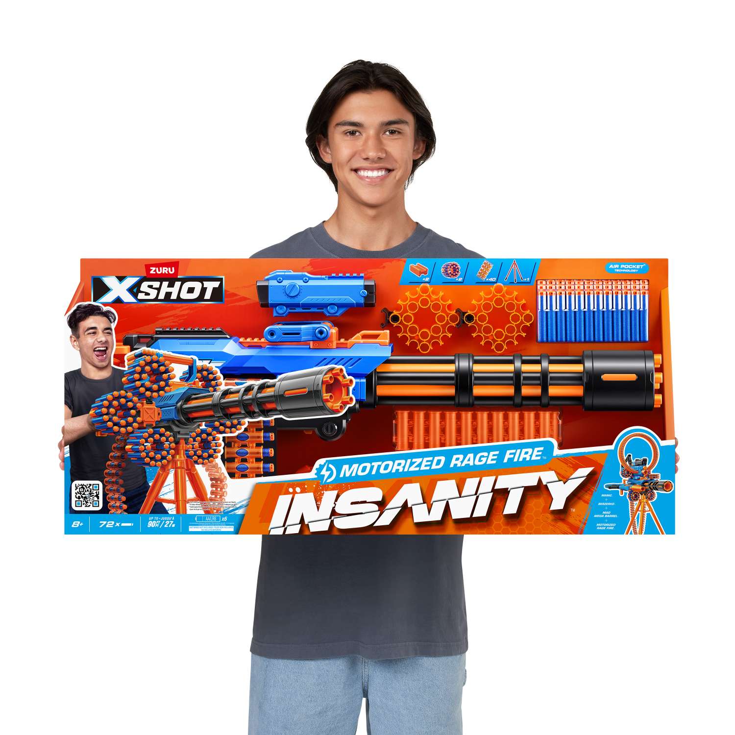 Бластер Zuru XSHOT  Insanity Fire Gatlin Gun - фото 10