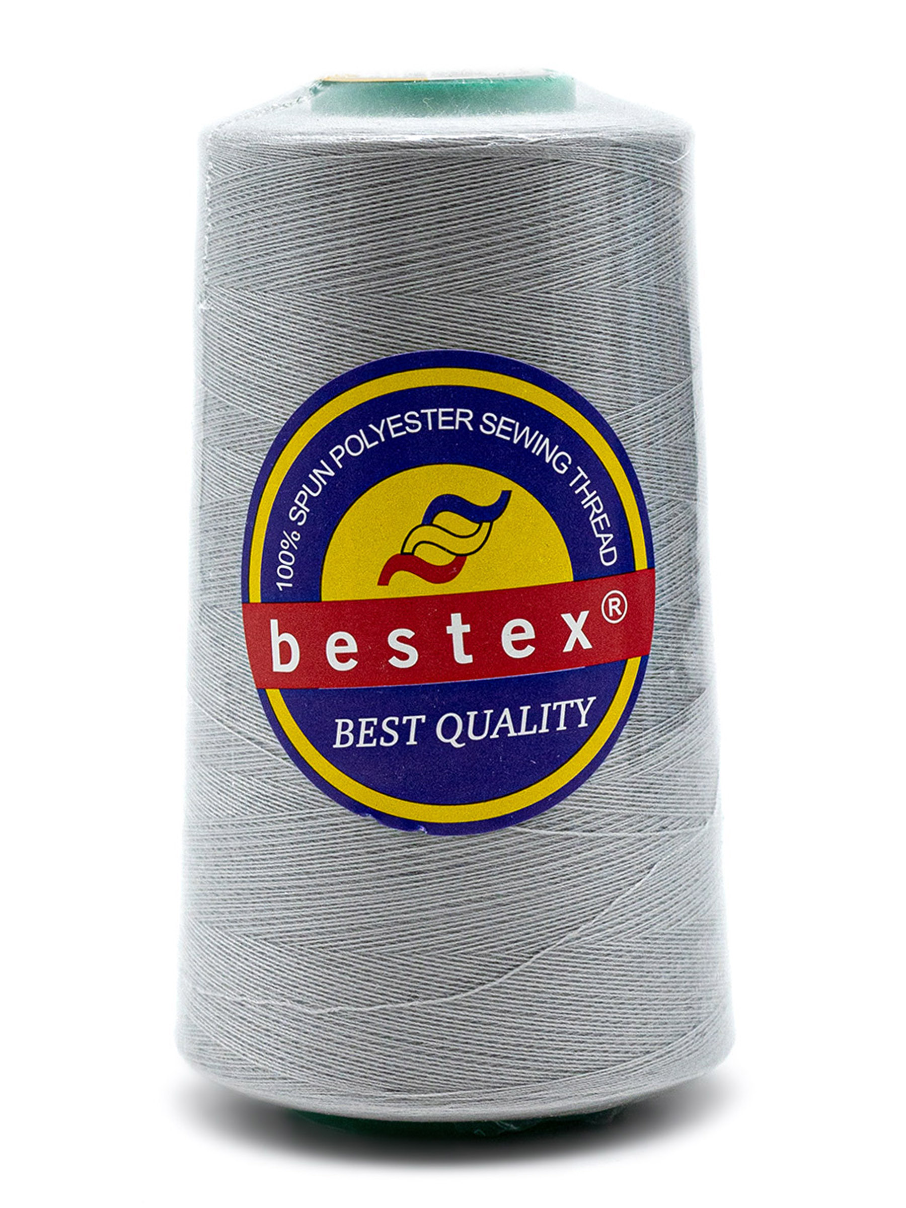 Нитки Bestex 50/2 5000 ярд 1 шт 331 бело-пепельный - фото 5